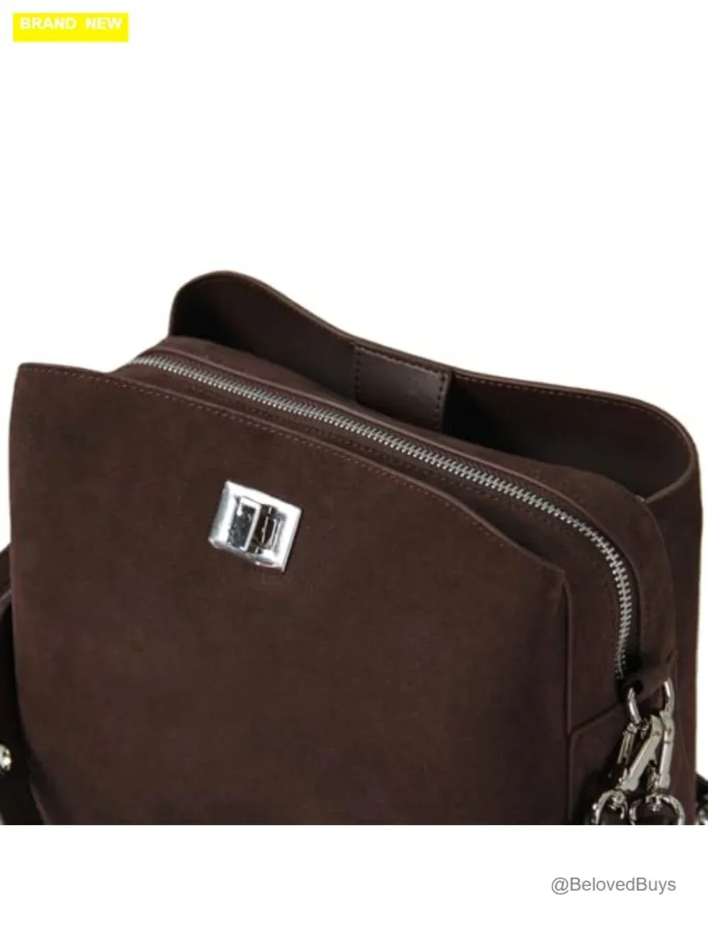 Genuine Leather Suede Hobo Bag Slouchy Shoulder Crossbody Purse